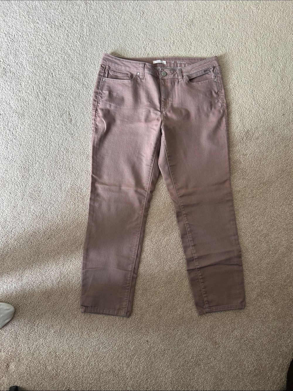 LC Lauren Conrad Dusty Rose Skinny Jeans size 14